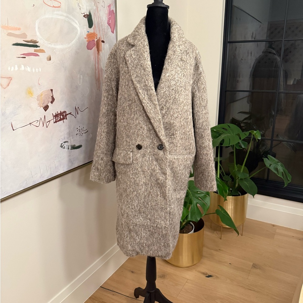 J. Crew Brushed Wool Gray Texture Jacket